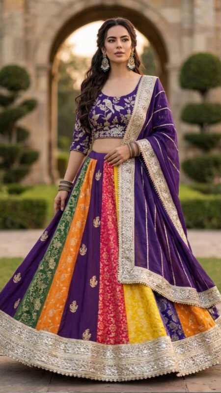 Premium Multicolor Designer Lehenga Set