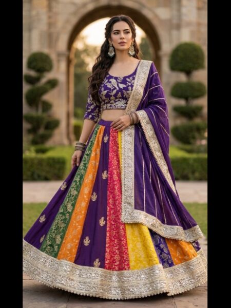 Premium Multicolor Designer Lehenga Set