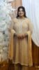 Premium Beige Embroidered Georgette Kurti with Palazzo and Dupatta Set